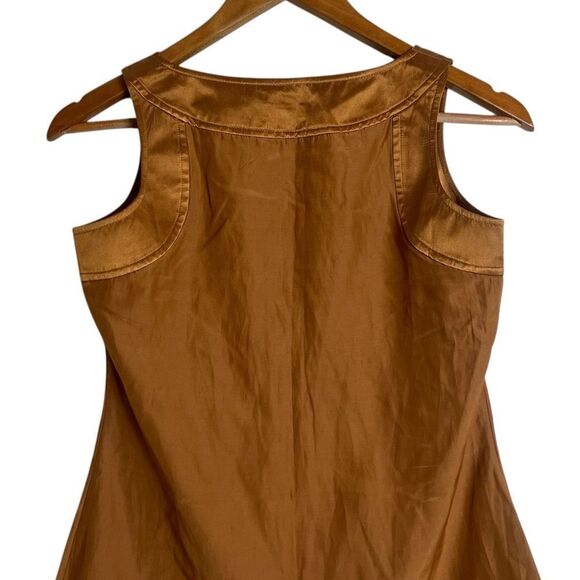 J. Jill silk & cotton orange brown‎ tank top - Picture 7 of 8